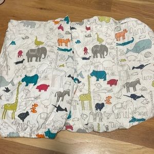 Petit Pehr Noah’s Ark crib sheet and changing pad cover